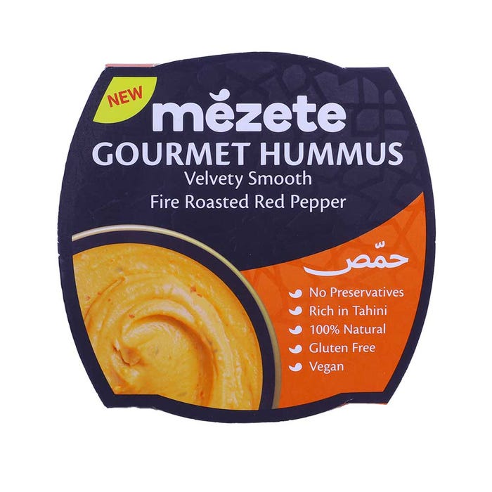 Mezete Gourmet Hummus Fire Roasted Red Pepper 215g