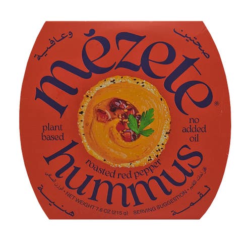 Mezete Gourmet Hummus Fire Roasted Red Pepper 215g 