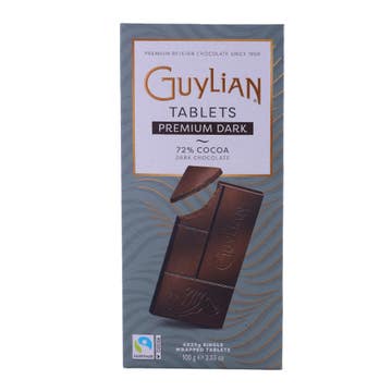 Guylian Tablets 72% Cocoa Premium Dark Chocolate 100g 