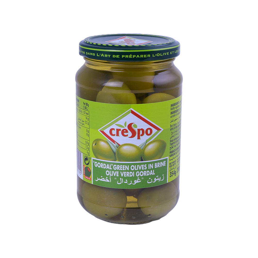 Crespo Gordal Green Olives Jar 354g