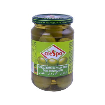 Crespo Gordal Green Olives Jar 354g 