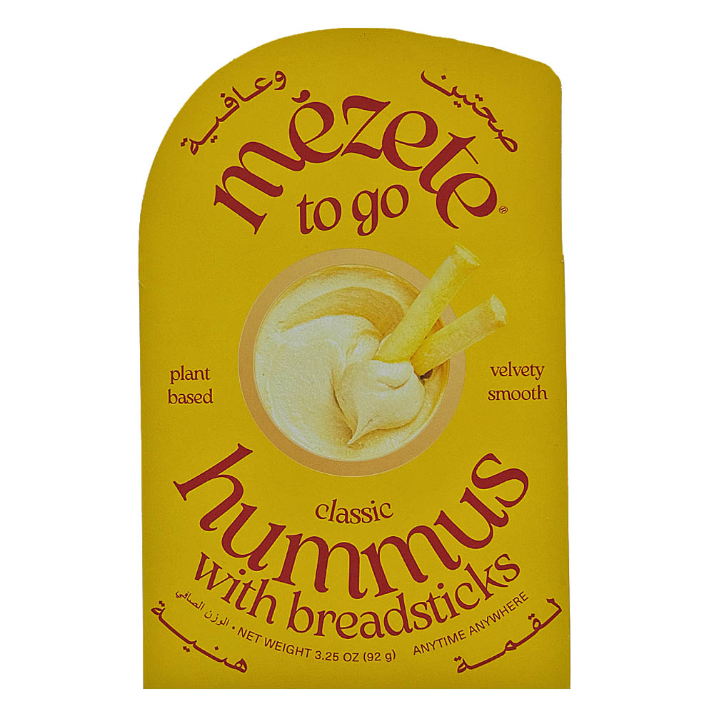 Mezete On The Go Classic Hummus with Bread Sticks 92g