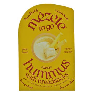 Mezete On The Go Classic Hummus with Bread Sticks 92g 