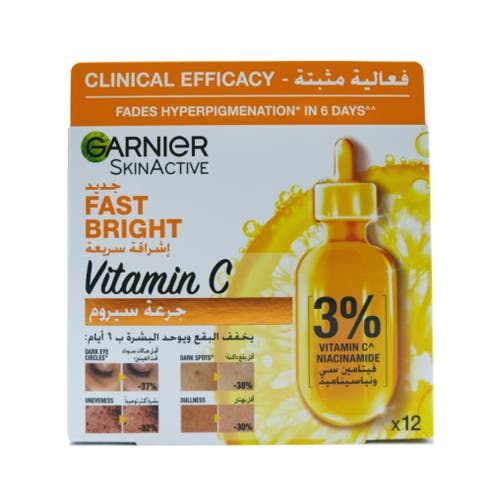 Garnier SkinActive Fast Bright Vitamin C Serum 12x1.5ml 
