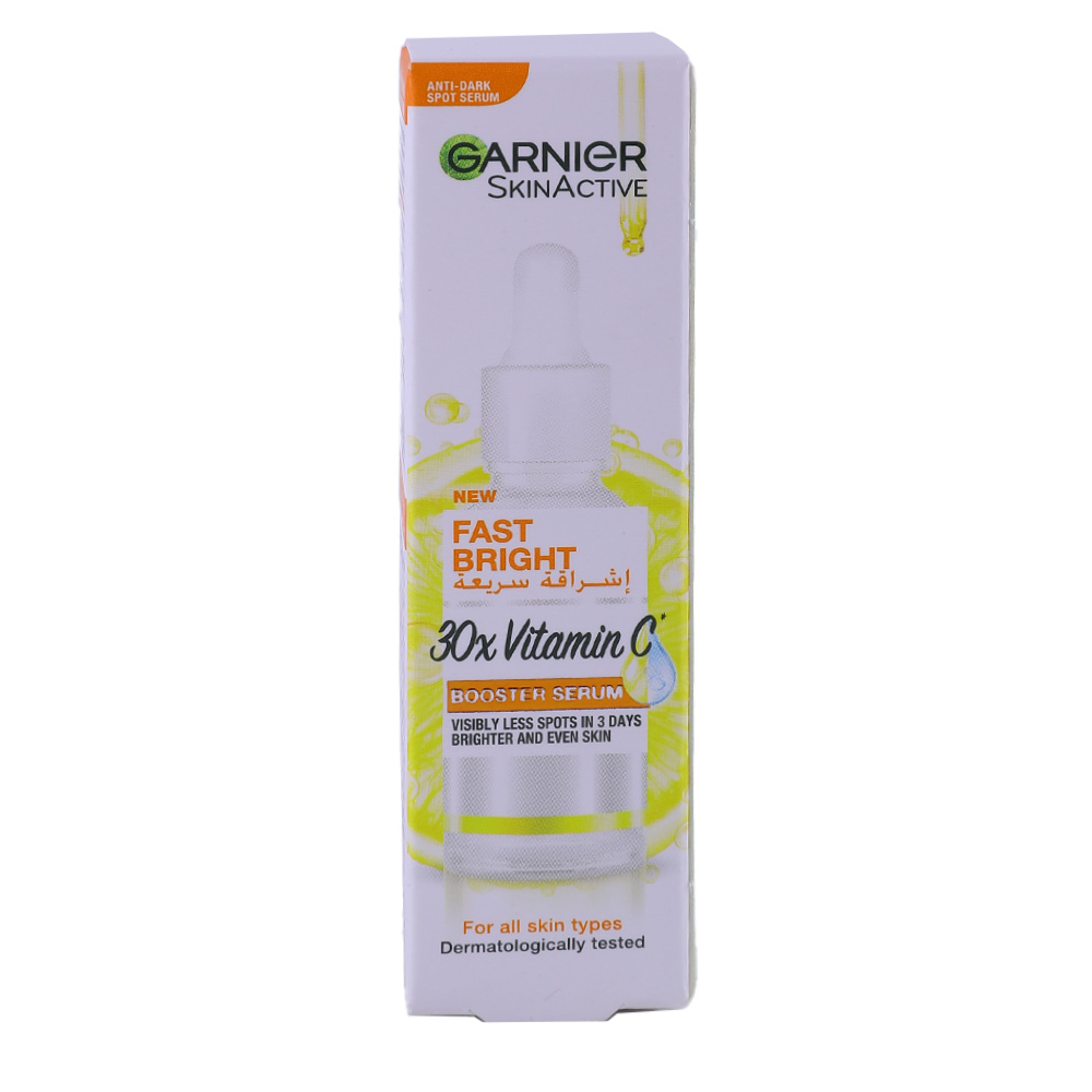 Garnier Skin Active Fast Bright Booster Serum 15ml back image