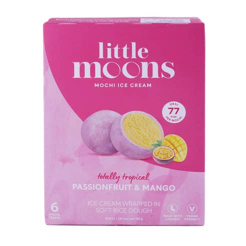 Little Moons Passionfruit And Mango Mochi Ice Cream 192g 