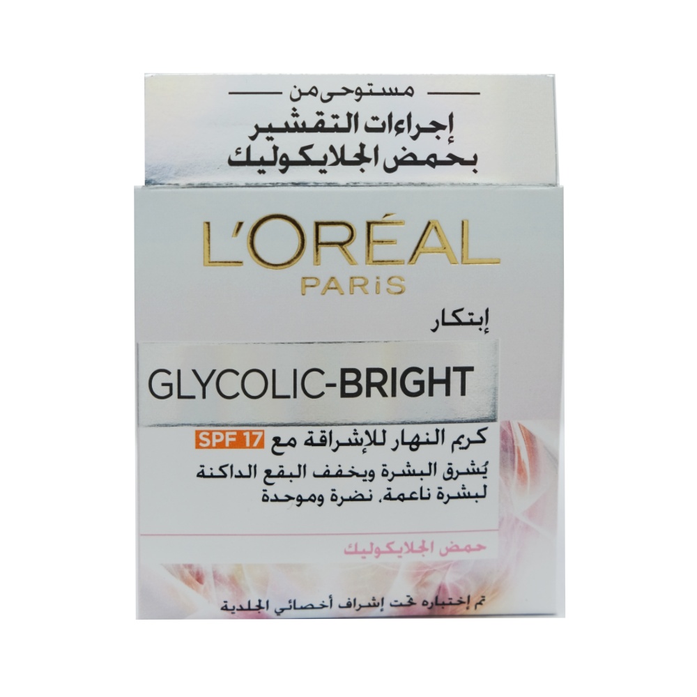 L'Oreal Glycolic-Bright Glowing Day Cream 50ml back image