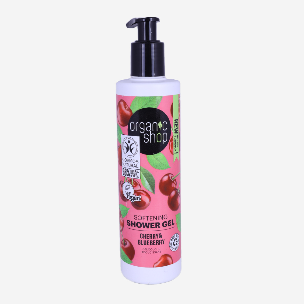 Organic Shop Cherry & Blueberry Softening Shower Gel 280ml 