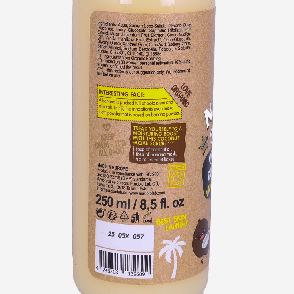 Organic Shop No Stress Natural Shower Gel 250ml back image