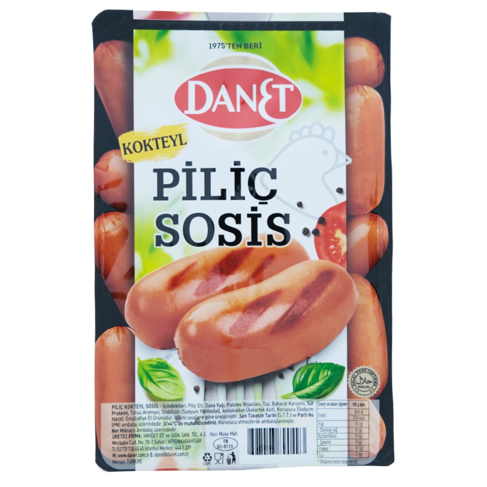 Danet Short Chicken Sausage 250g