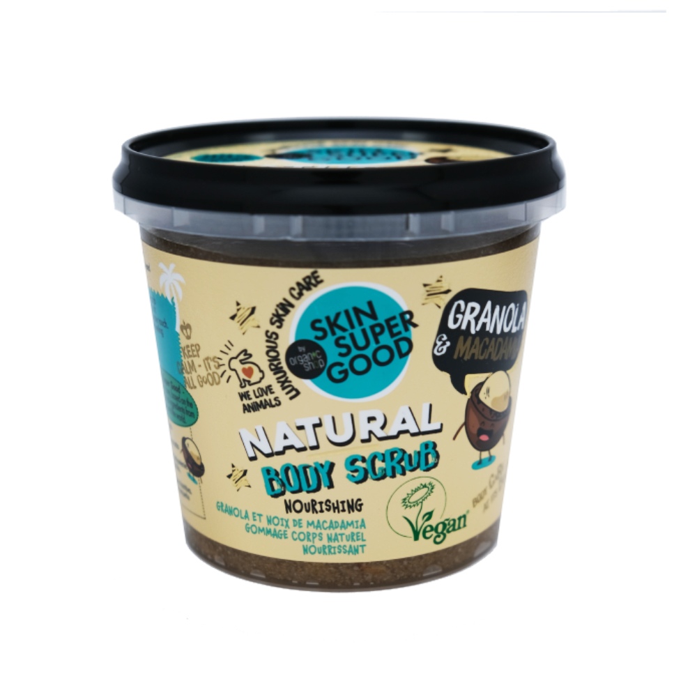 Organic Shop Granola & Macadamia Nut Natural Body Scrub 360ml 