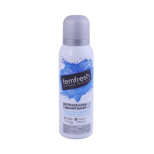 Femfresh Ultimate Care Active Fresh Deodorant Silver 125ml 