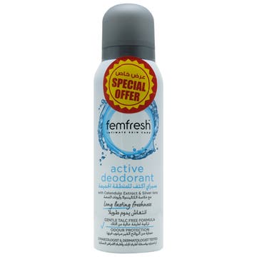 Femfresh Active Deodorant Spray 125ml [Special Offer] 