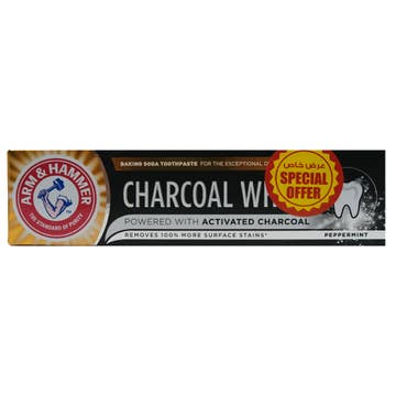 Arm & Hammer Charcoal White Toothpaste 75ml [Special Offer] 