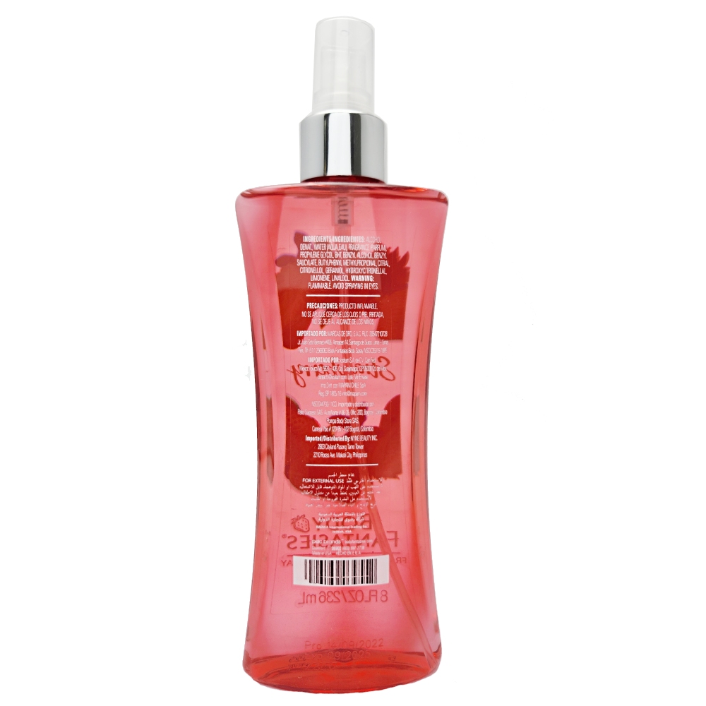 Body Fantasies Strawberry Body Spray 236ml back image