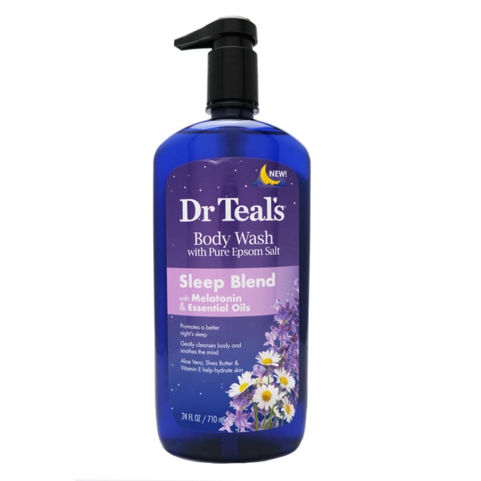Dr Teals Sleep Blend Body Wash With Melatonin and Essentials Oils 710ml