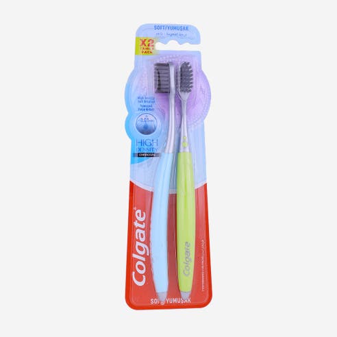 Colgate Soft High Density Charcoal Toothbrush 2's [Special Offer] 