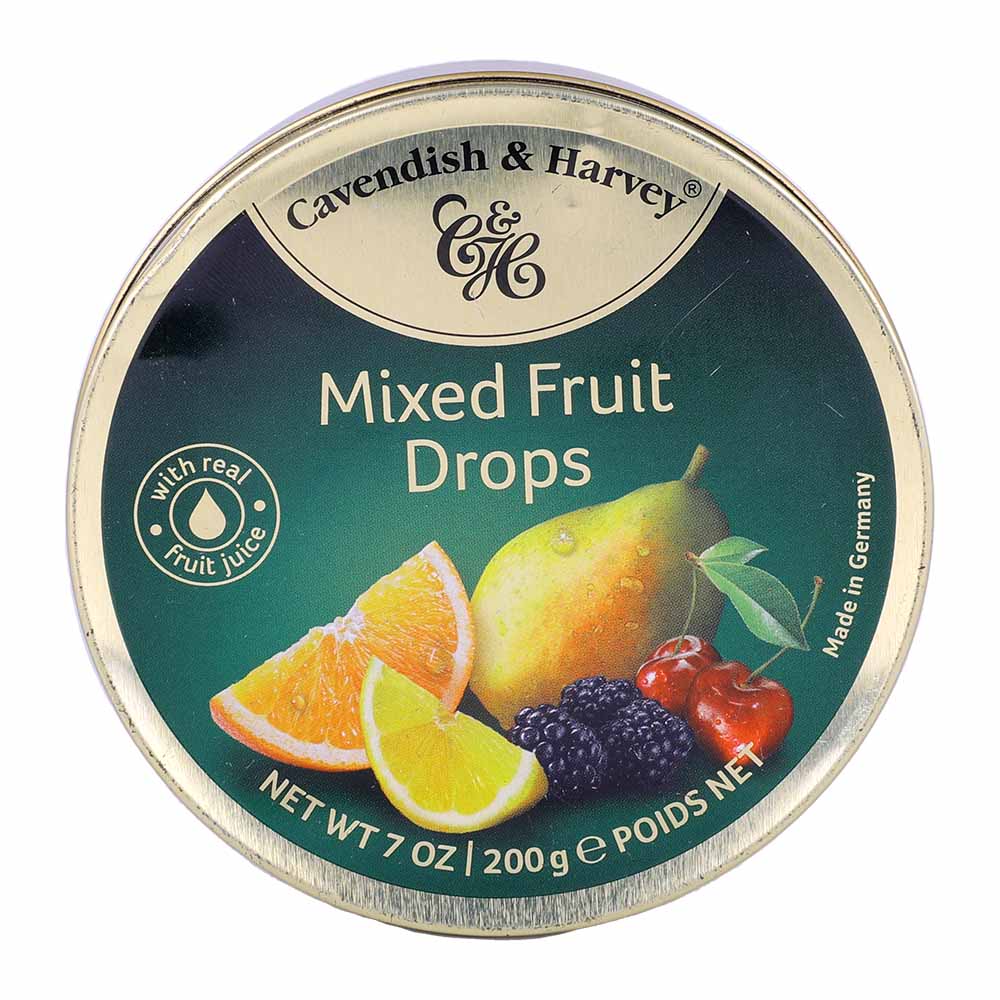 Cavendish & Harvey Mixed Fruit Drops Tins 200g