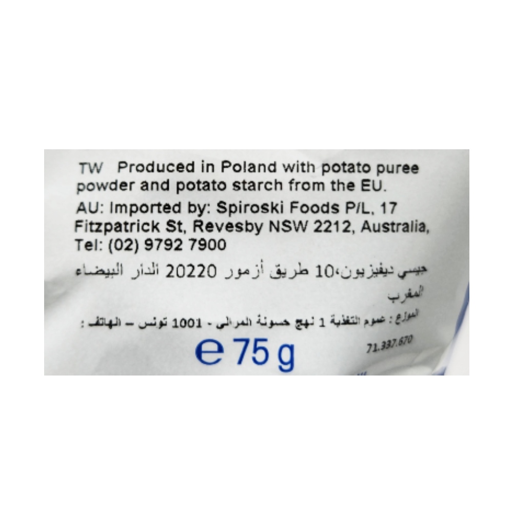 Lorenz Monster Munch Cheese Flavor Crispy Potato Snacks 75g back image