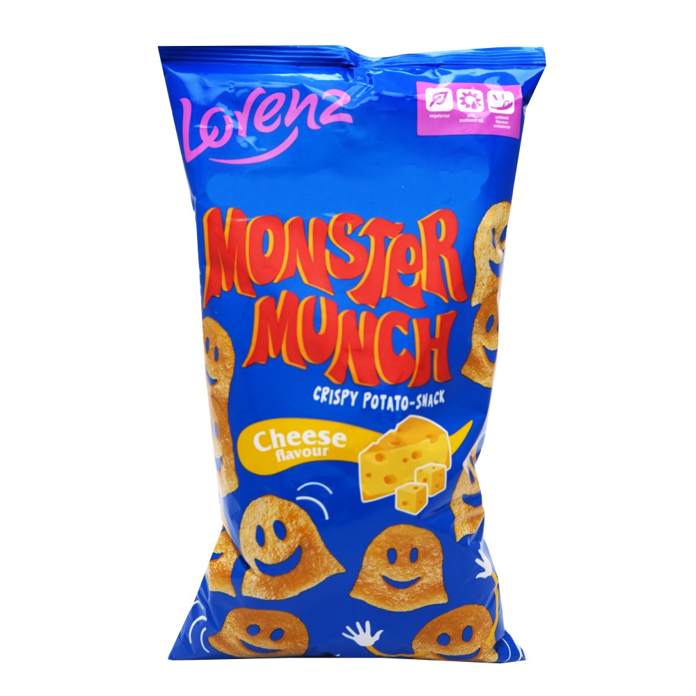 Lorenz Monster Munch Cheese Flavor Crispy Potato Snacks 75g
