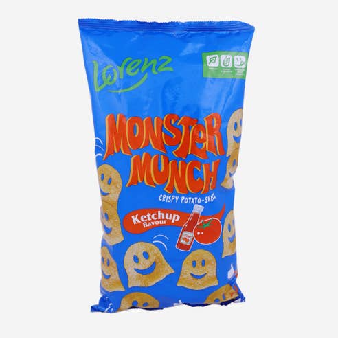Lorenz Monster Munch Ketchup Flavor Crispy Potato Snacks 75g 