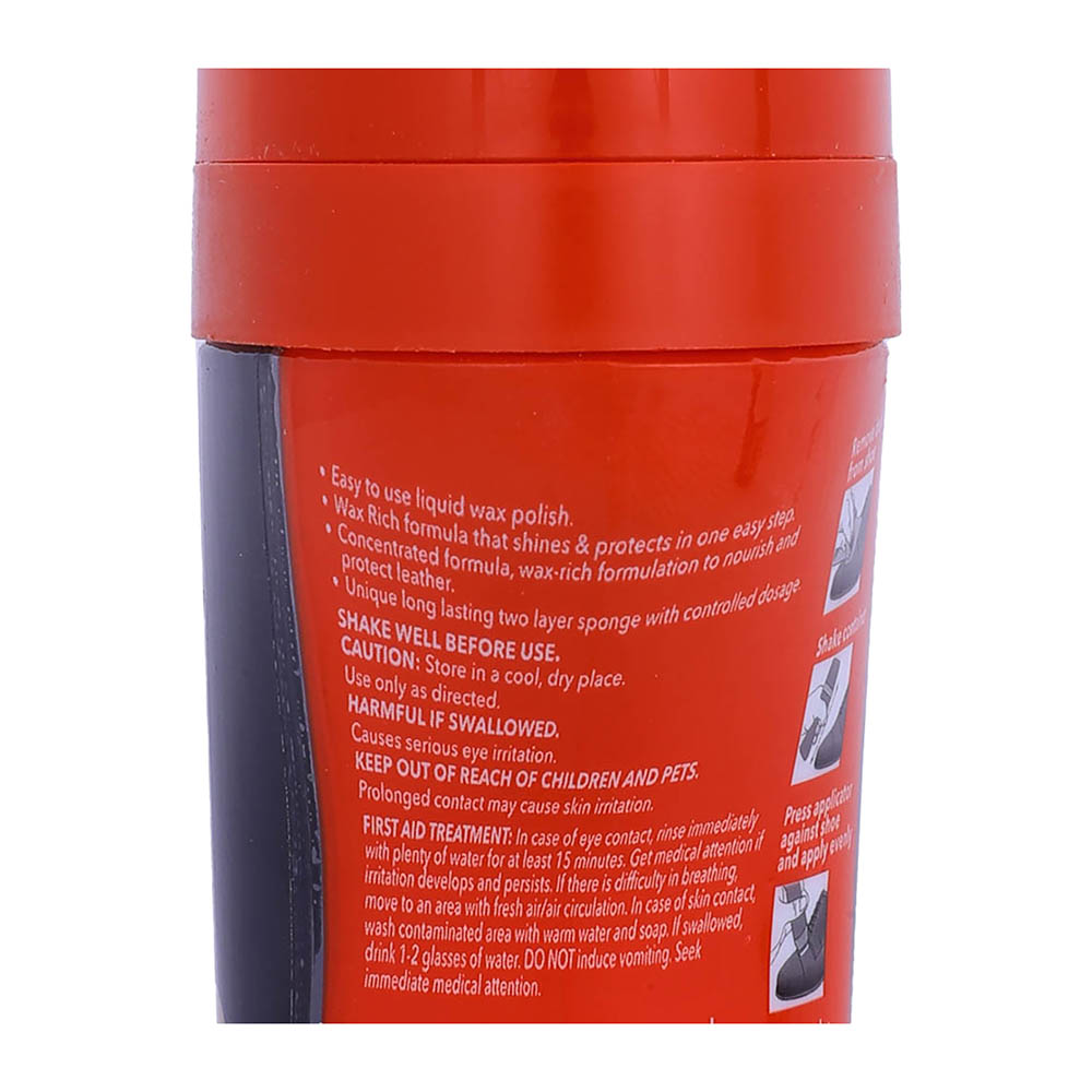 Kiwi Instant Polish Liquid Black Leather 75ml back image