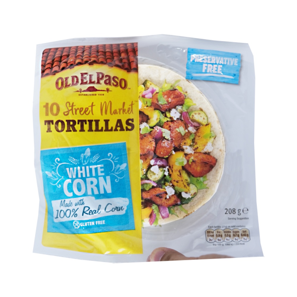 Old El Paso White Corn Tortillas 208g 