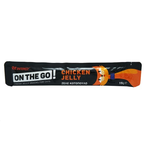 Pet Interest On The Go Chicken Jelly Snacks For Cat 15g 