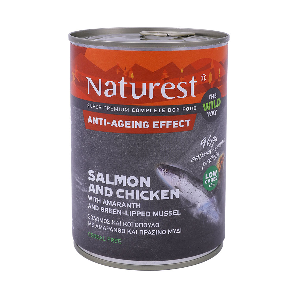 Naturest Salmon and Chicken Dog Food 400g