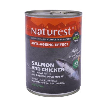 Naturest Salmon and Chicken Dog Food 400g 