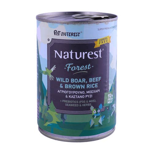 Naturest Wild Boar, Beef and Brown Rice Dog Food 400g 