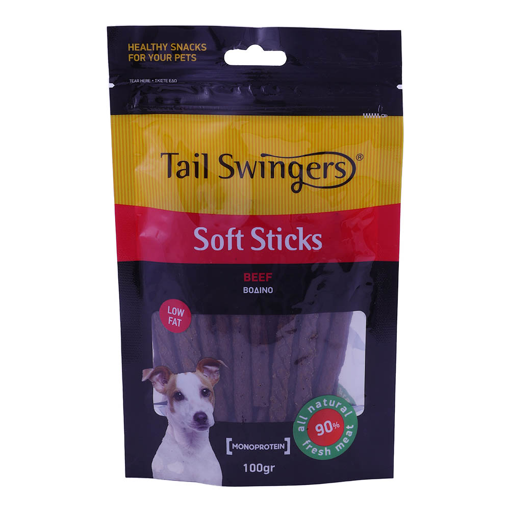 Tail Swingers Beef Soft Sticks 100g