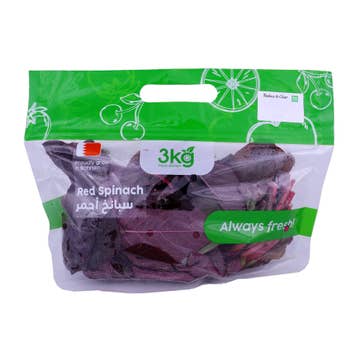 3Kg Fresh Market Sealed Red Spinach 190g 