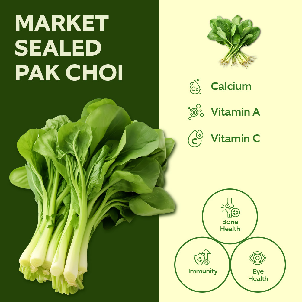 3Kg Fresh Market Sealed Pak Choi 140g lifestyle image