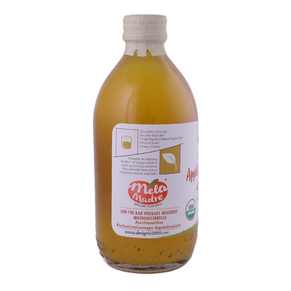 De Nigris Organic Apple Cider Vinegar 500ml back image