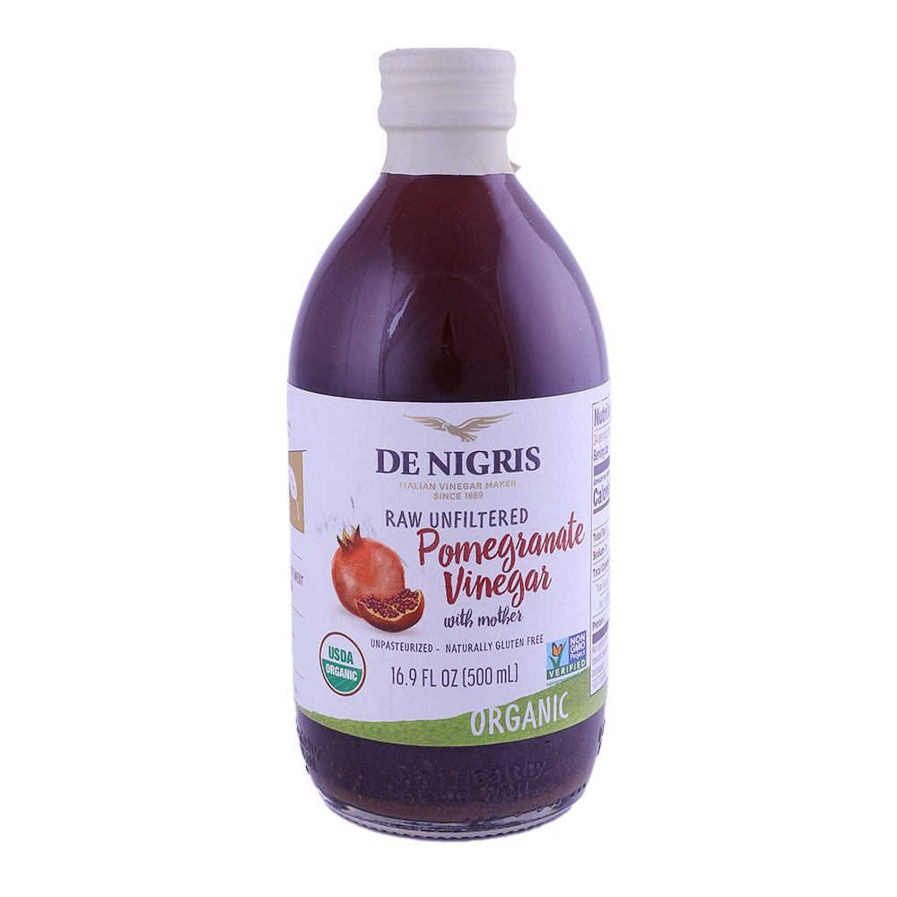 De Nigris Organic Pomegranate Vinegar 500ml back image