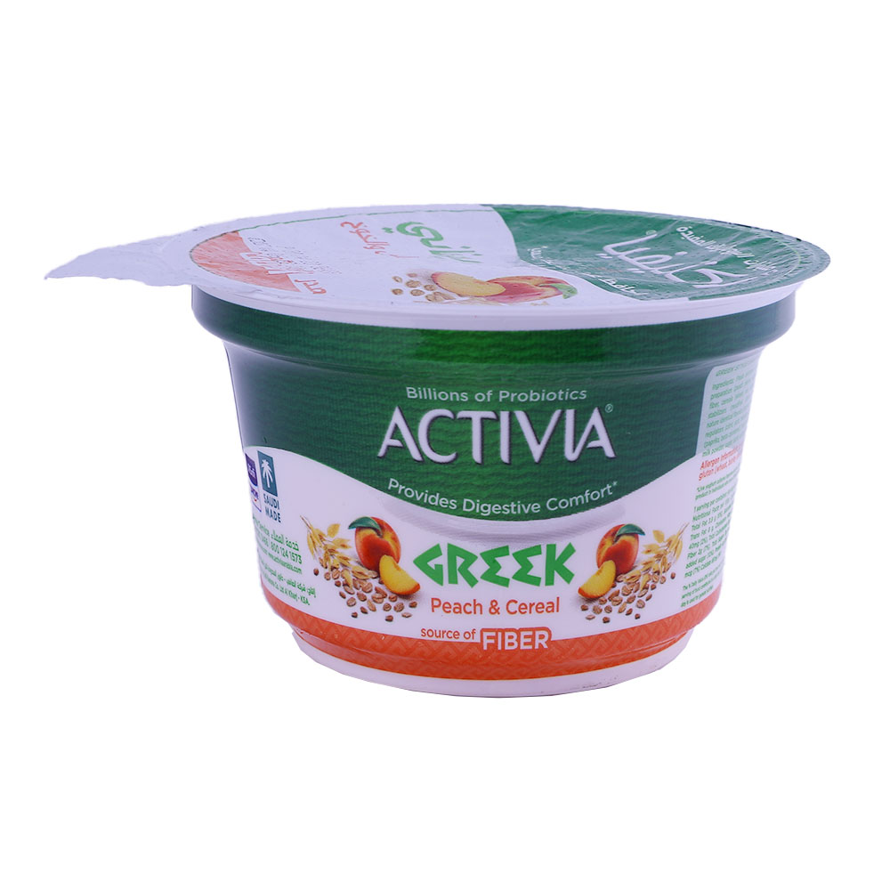 Activia Greek Style Peach and Cereals 150g