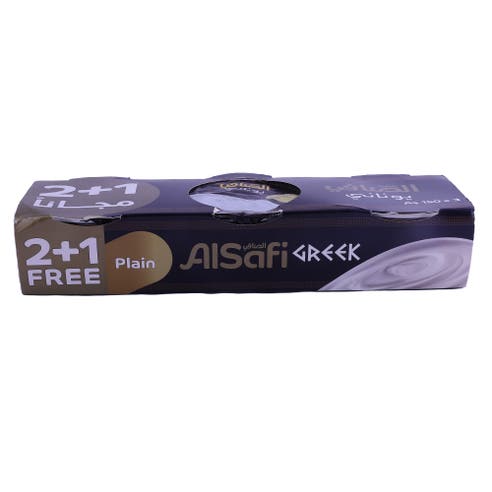 Al Safi Greek Style Plain Yoghurt 3x150g [Special Offer] 