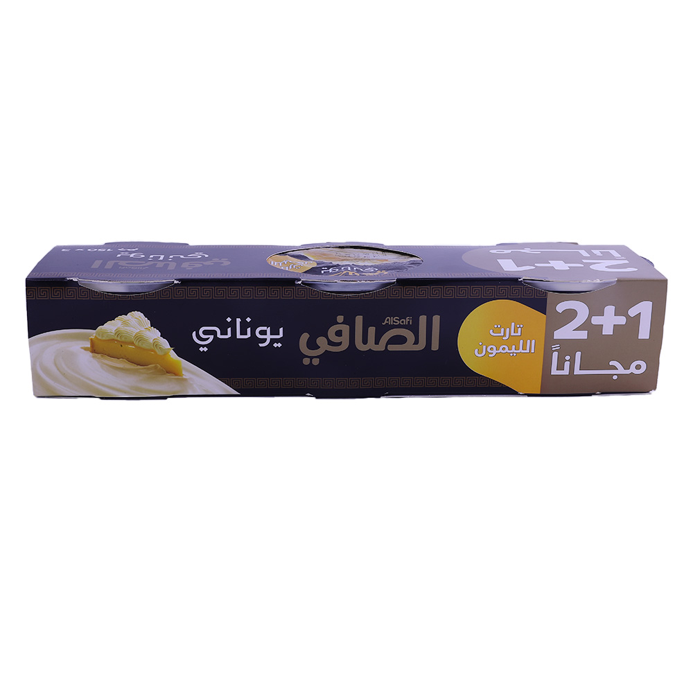 Al Safi Greek Style Lemon Pie Yoghurt 3x150g [Special Offer] back image