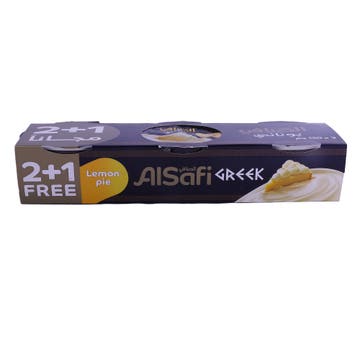 Al Safi Greek Style Lemon Pie Yoghurt 3x150g [Special Offer] 