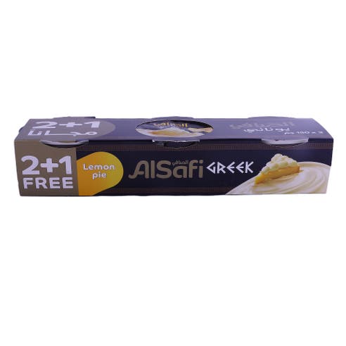 Al Safi Greek Style Lemon Pie Yoghurt 3x150g [Special Offer] 