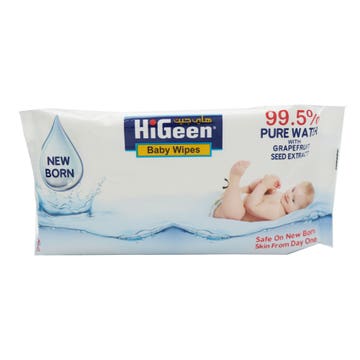 Hi Geen New Born Baby Wipes 66's 