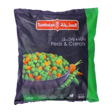 Sunbulah Frozen Peas & Carrots 900g 