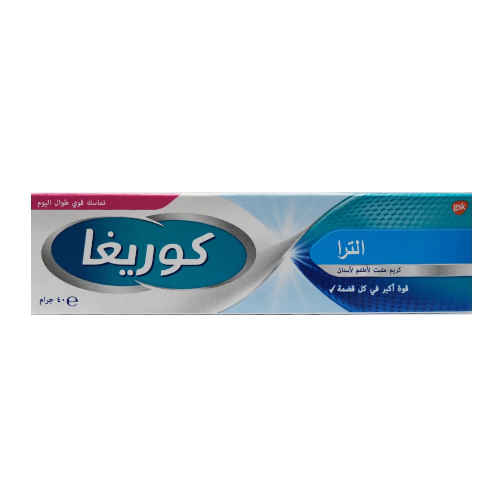 Corega Fixative Ultra Denture Fixative Cream 40g - Bahrain Alosraonline store