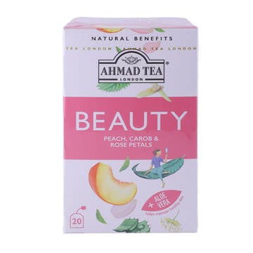 Ahmad Tea Beauty Peach, Carob & Rose Petals Tea Bags 20's 