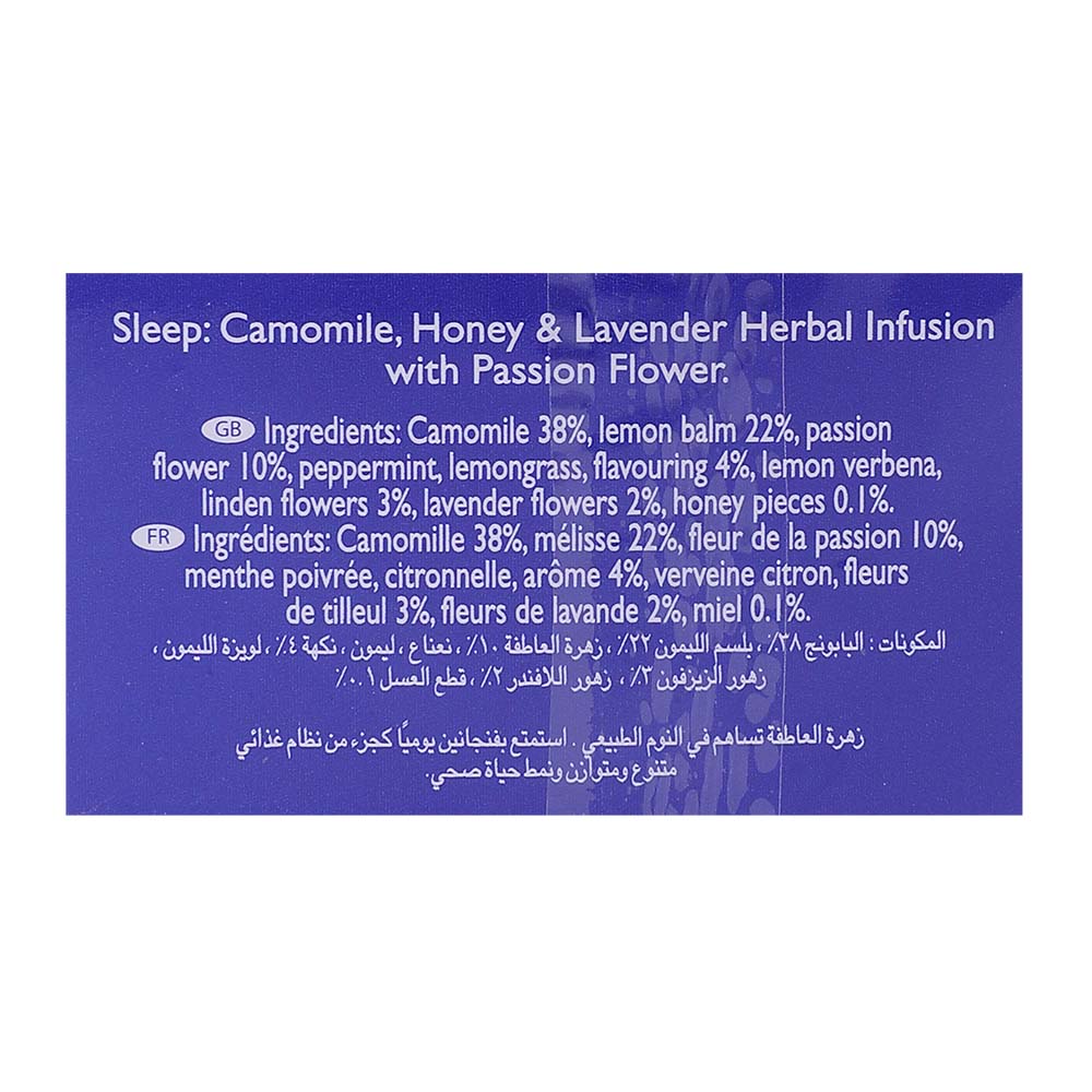 Ahmad Tea Sleep Camomile, Honey & Lavender Tea Bags 20's right side image