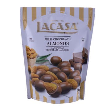 Lacasa Milk Chocolate Coated Almonds 125g 