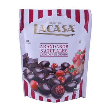 Lacasa Dark Chocolate Coated Cranberries 125g 