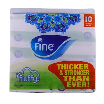 Fine Fluffy Facial Tissues 2-Ply [10x200's] 