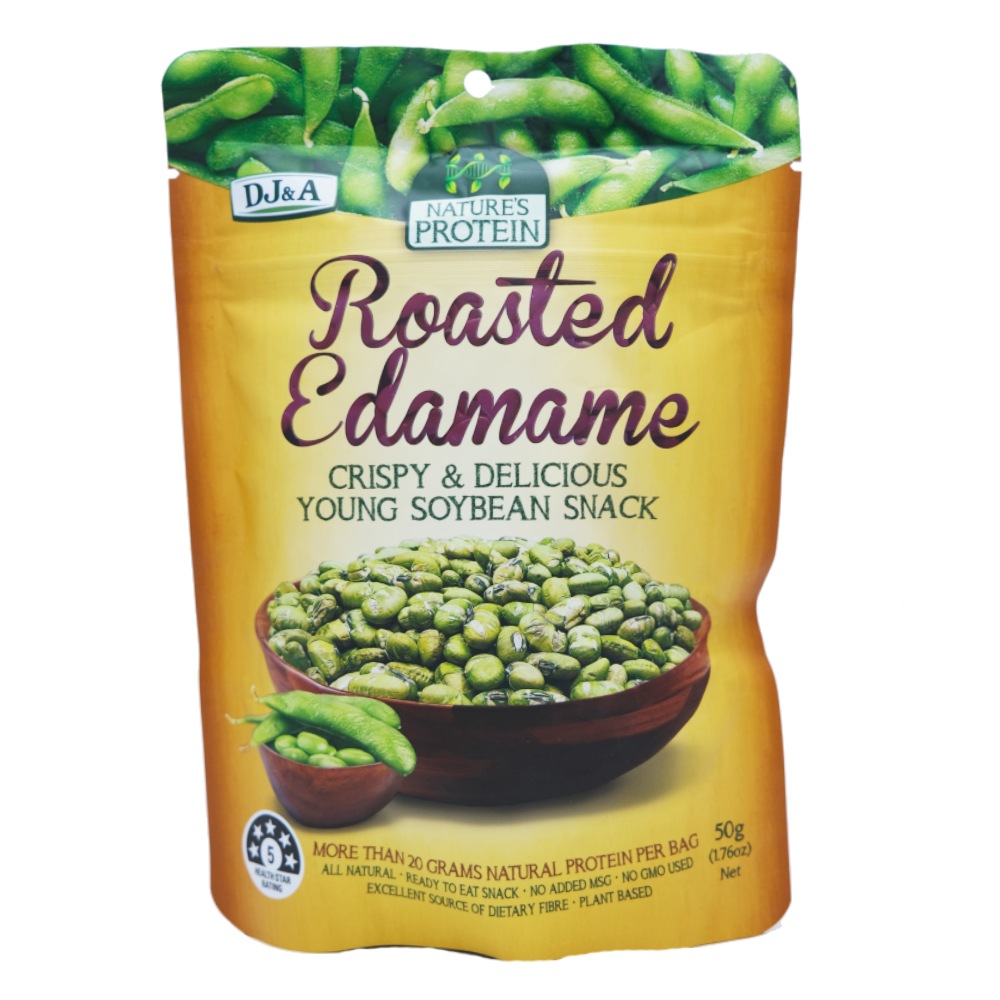 Dj&A Roasted Edamame Crispy & Delicious Soybean Snack 50g 